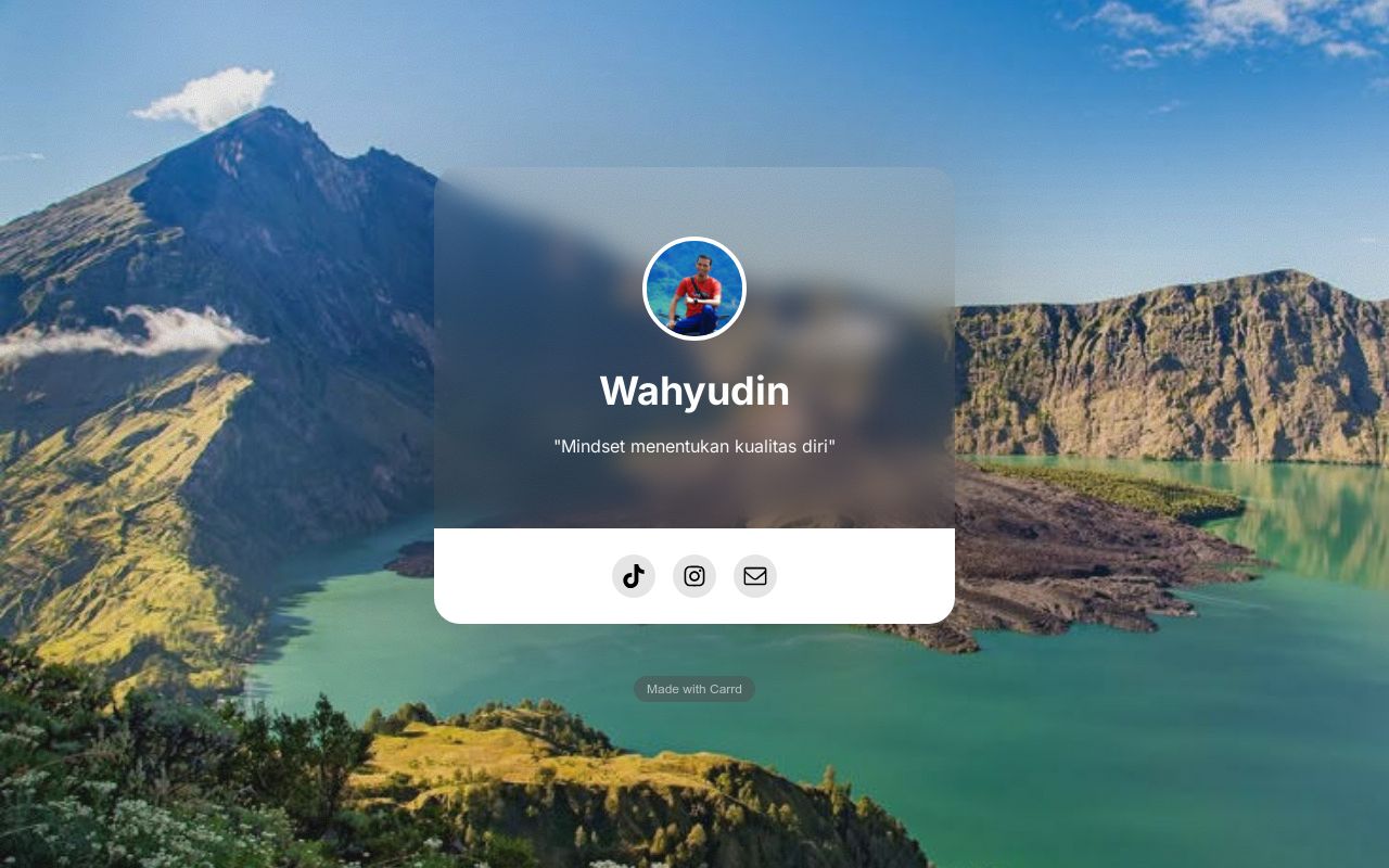 Carrd profile picture for @wahyudin